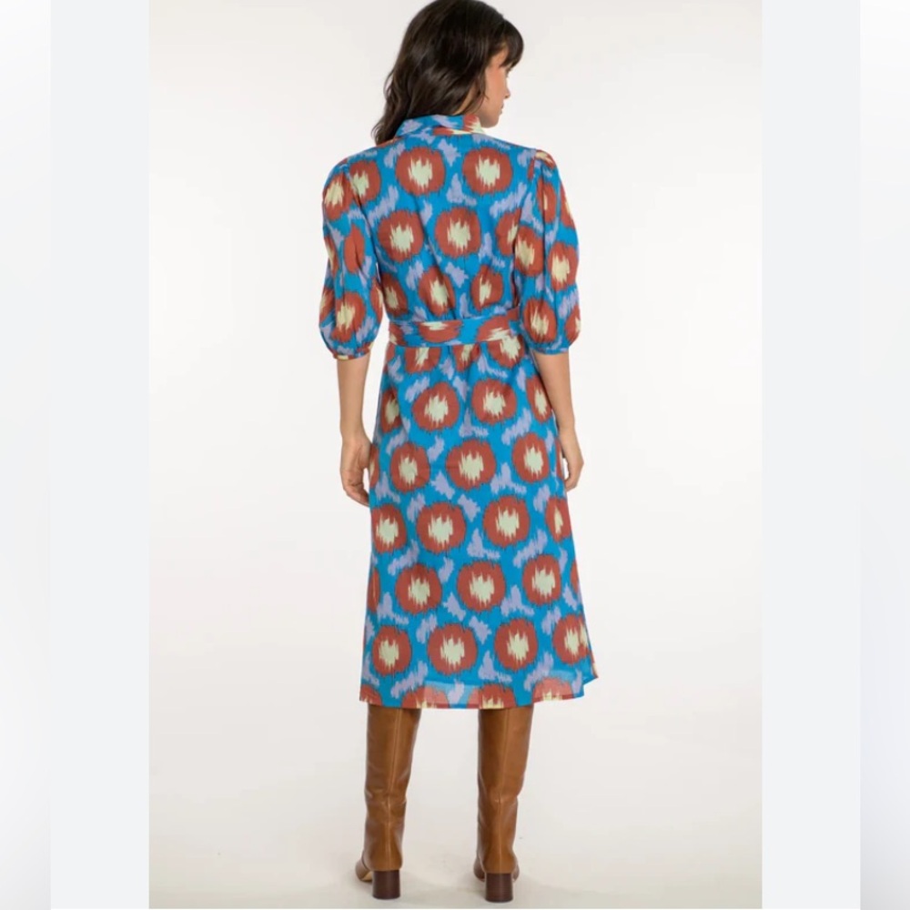 Olivia James Patterned Long Sleeve Dress - Picture 2 of 5